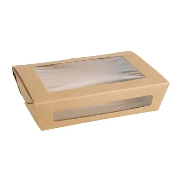 Fiesta Salad Box with PET Window 1200ml (Pack of 150) - Image 1