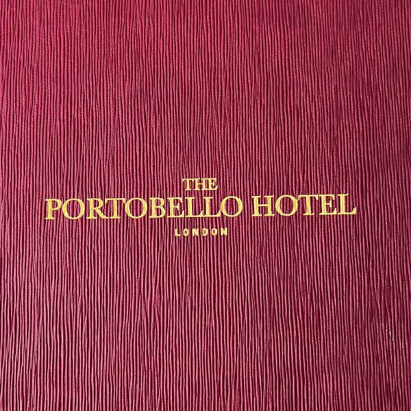 Forest Menu Cover with Gold Foil