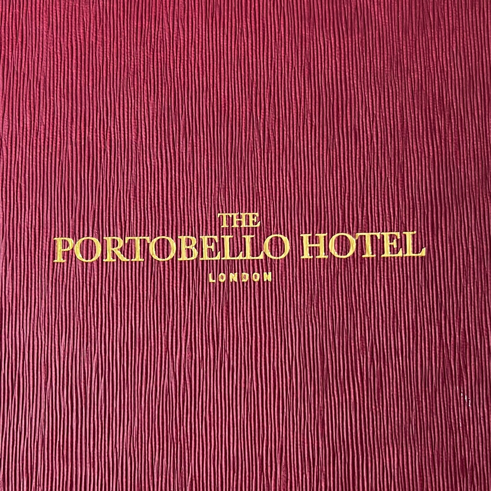 Forest Menu Cover with Gold Foil