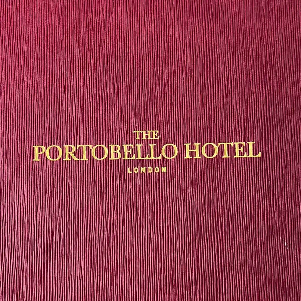 Forest Menu Cover with Gold Foil