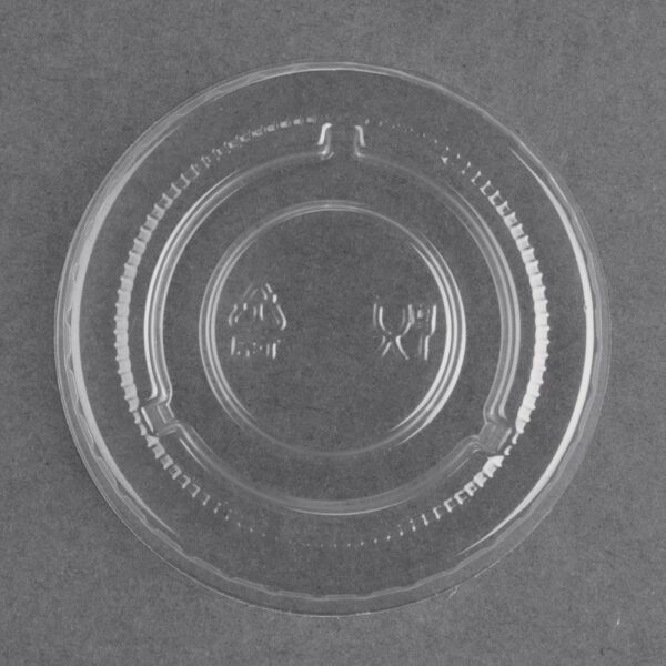 Fiesta Recyclable PET Bagasse Cup Lids Clear (Pack of 1000) - Image 2