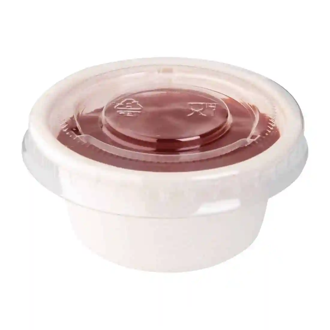 Fiesta Recyclable PET Bagasse Cup Lids Clear (Pack of 1000) - Image 3