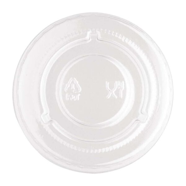 Fiesta Recyclable PET Bagasse Cup Lids Clear (Pack of 1000) - Image 6