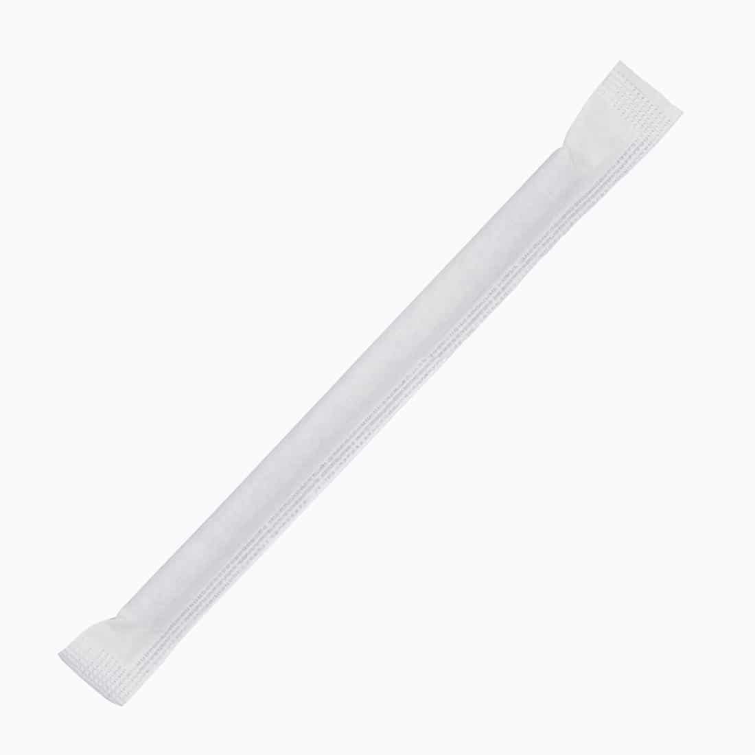 Fiesta Compostable Individually Wrapped Paper Cocktail Stirrer Straws Black (Pack of 250) - Image 5