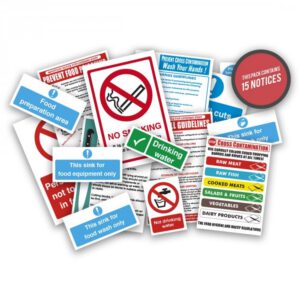 Health and Safety Signs Pack - Food Preparation Area