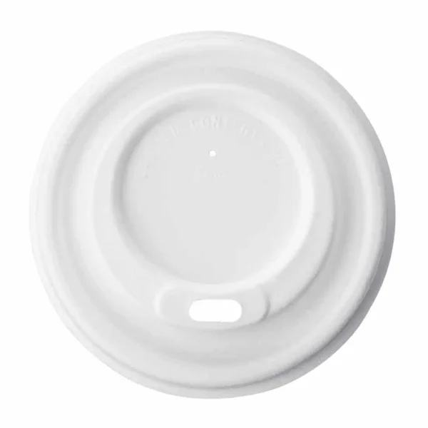 Fiesta Compostable Bagasse Coffee Cup Lids 225ml / 8oz (Pack of 1000) - Image 1