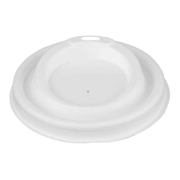 Fiesta Compostable Bagasse Coffee Cup Lids 340ml / 12oz (Pack of 1000) - Image 2