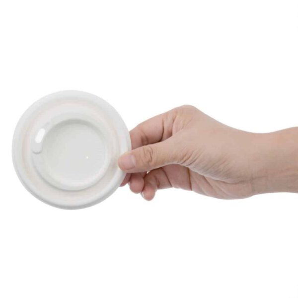 Fiesta Compostable Bagasse Coffee Cup Lids 340ml / 12oz (Pack of 1000) - Image 3