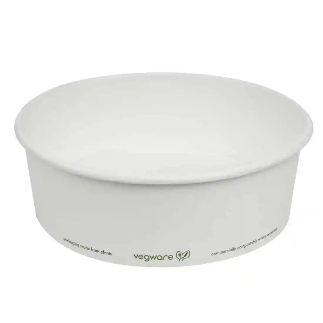Vegware 185-Series Compostable Bon Appetit Wide PLA-lined Paper Food Bowls 32oz (Pack of 300) - Image 2