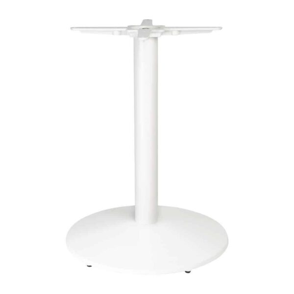 Bolero Cast Iron Round Table Base White - Image 2