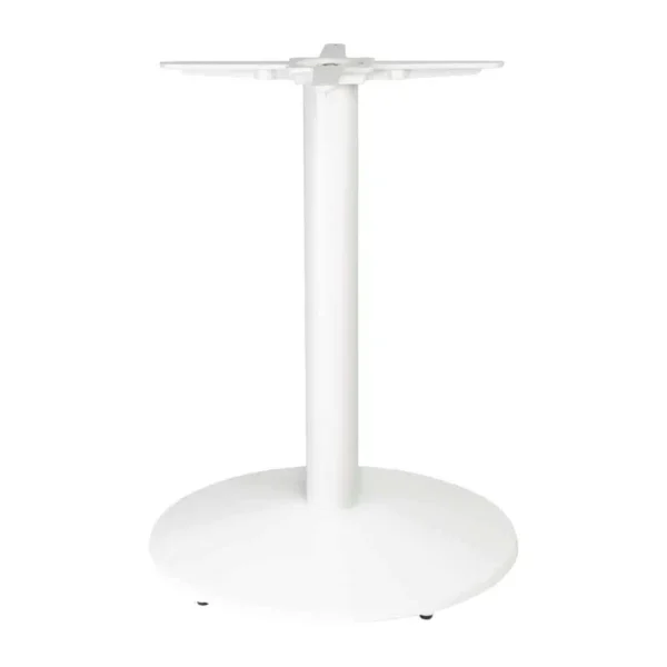 Bolero Cast Iron Round Table Base White - Image 2
