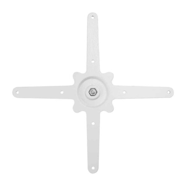 Bolero Cast Iron Round Table Base White - Image 4