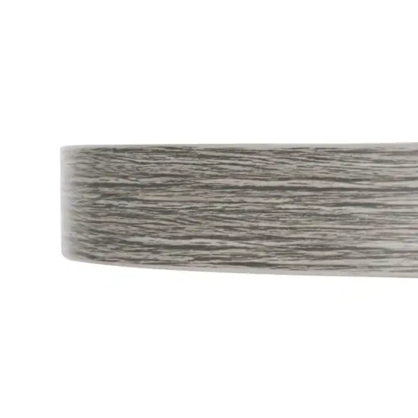 Bolero Pre-Drilled Round Melamine Table Top Ash Grey 600mm - Image 3