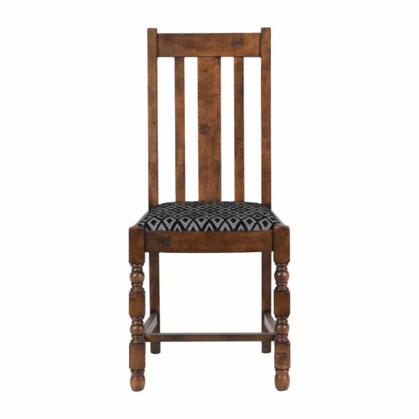 Mayfair Dining Chair with Black Diamond Padded Seat (Pack of 2) - Image 3