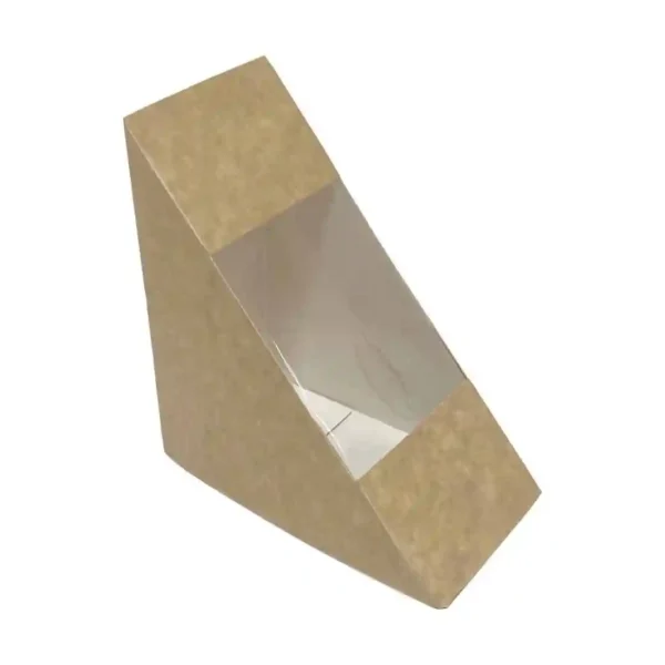 Fiesta Recyclable Standard Sandwich Wedge with PET window 65mm (Pack of 500) - Image 1