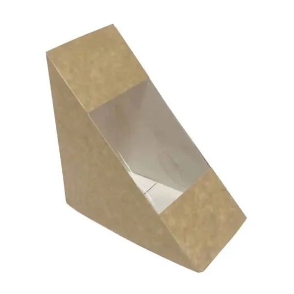 Fiesta Recyclable Deep Sandwich Wedge with PET Window 75mm (Pack of 500) - Image 1