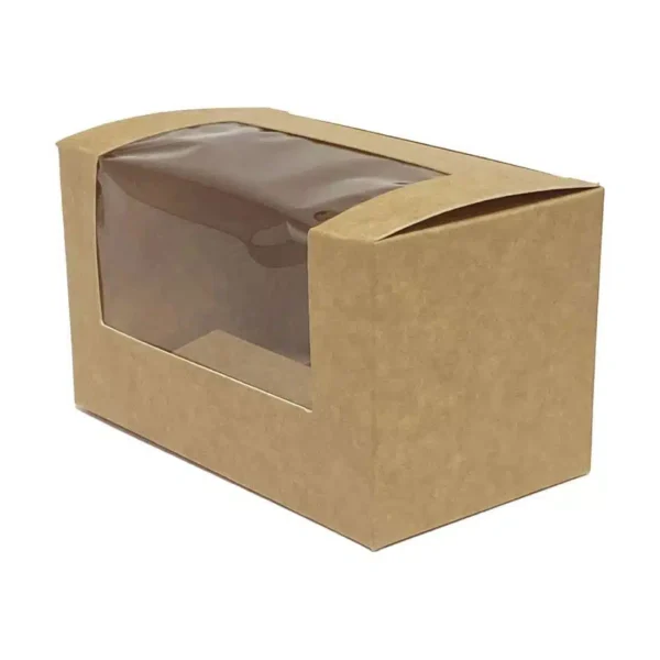 Fiesta Recyclable Bloomer Box with PET Window 70x125mm (Pack of 500) - Image 1