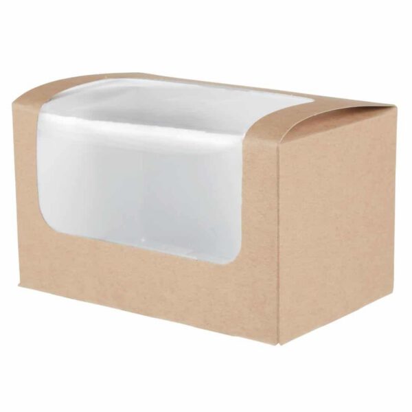 Fiesta Recyclable Bloomer Box with PET Window 70x125mm (Pack of 500) - Image 4