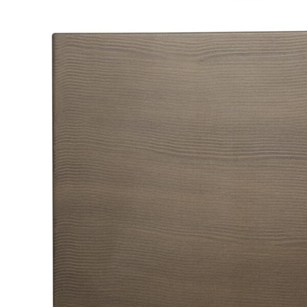 Bolero Complete Outdoor Aluminium Table 120x76x76cm - Dark Wood Effect Finish - Image 5