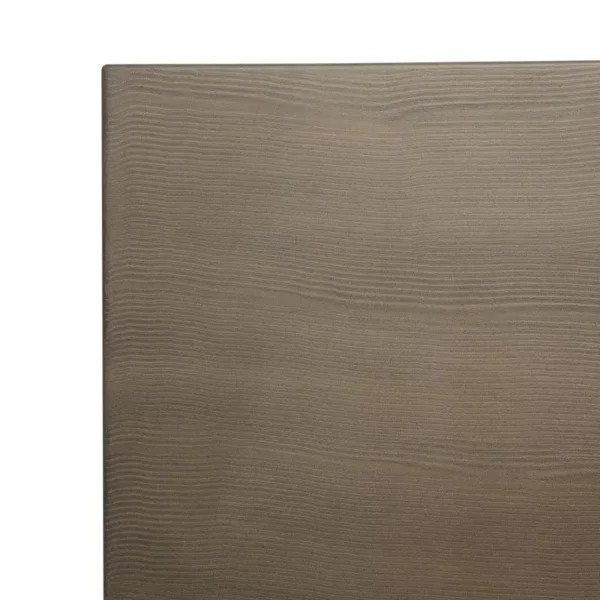 Bolero Complete Outdoor Aluminium Table 120x76x76cm - Dark Wood Effect Finish - Image 5