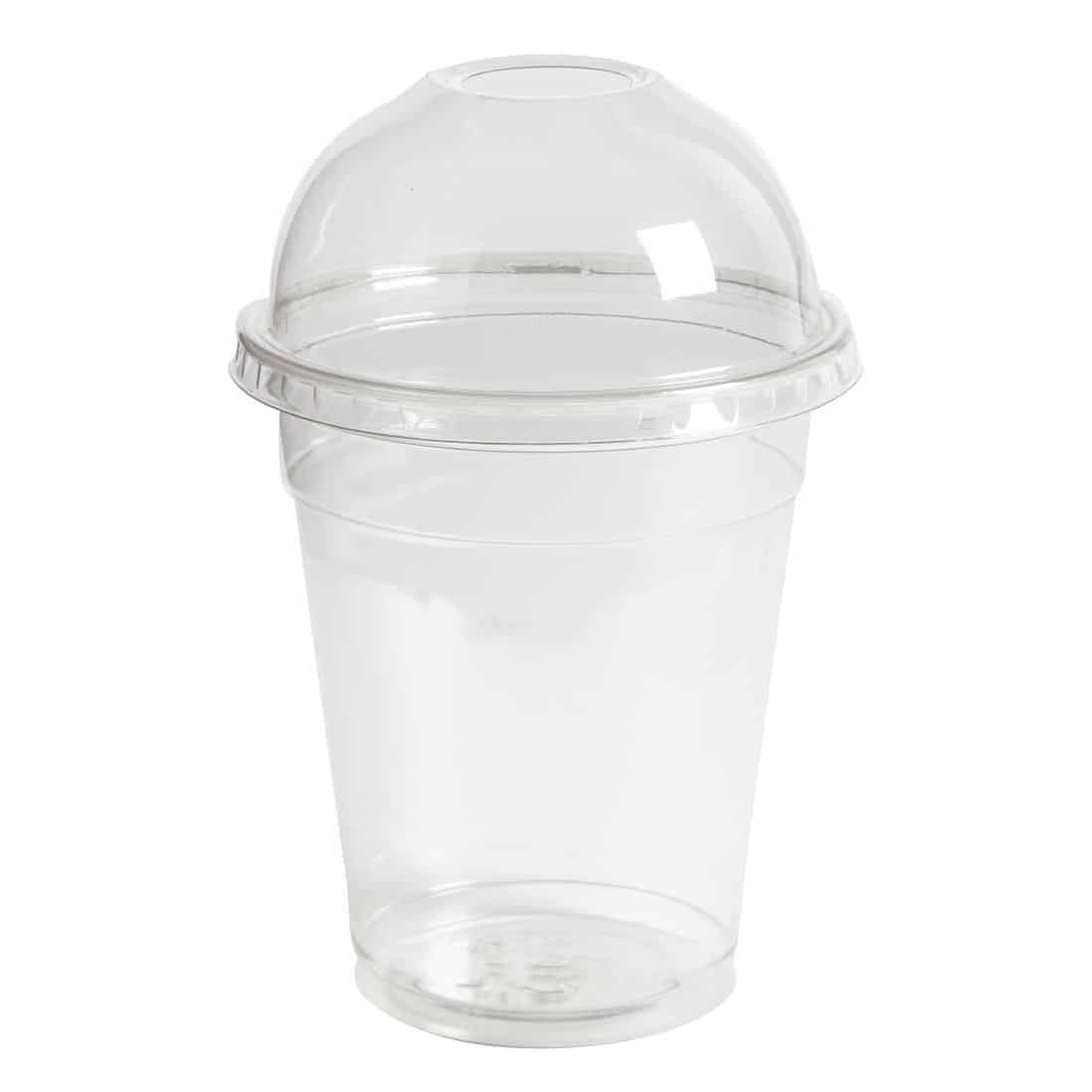 Clear rPET Dome Lid with Hole 95mm (800 pack) - Image 3