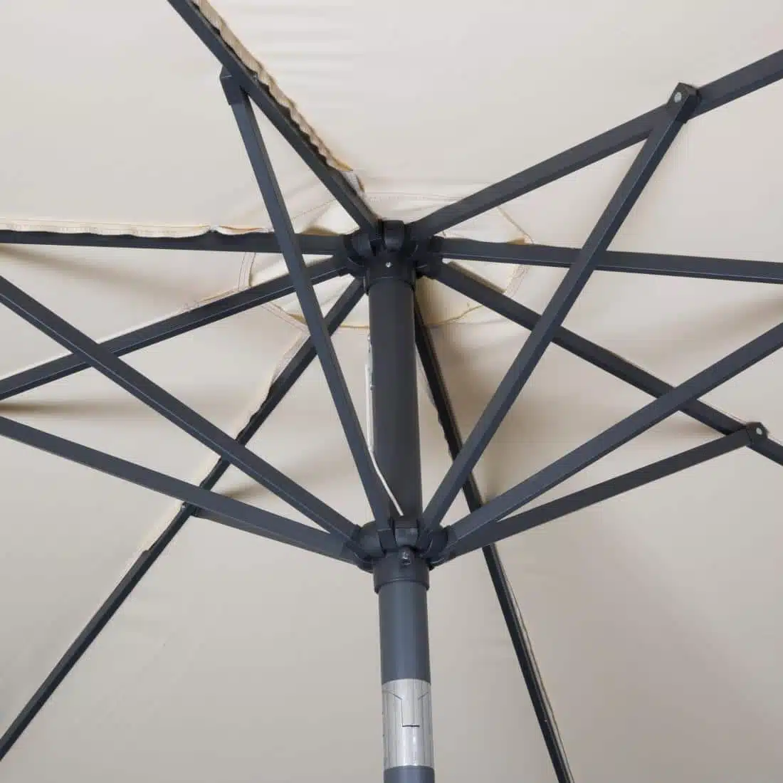 Bolero Seville Round Parasol 3m Diameter Cream - Image 3