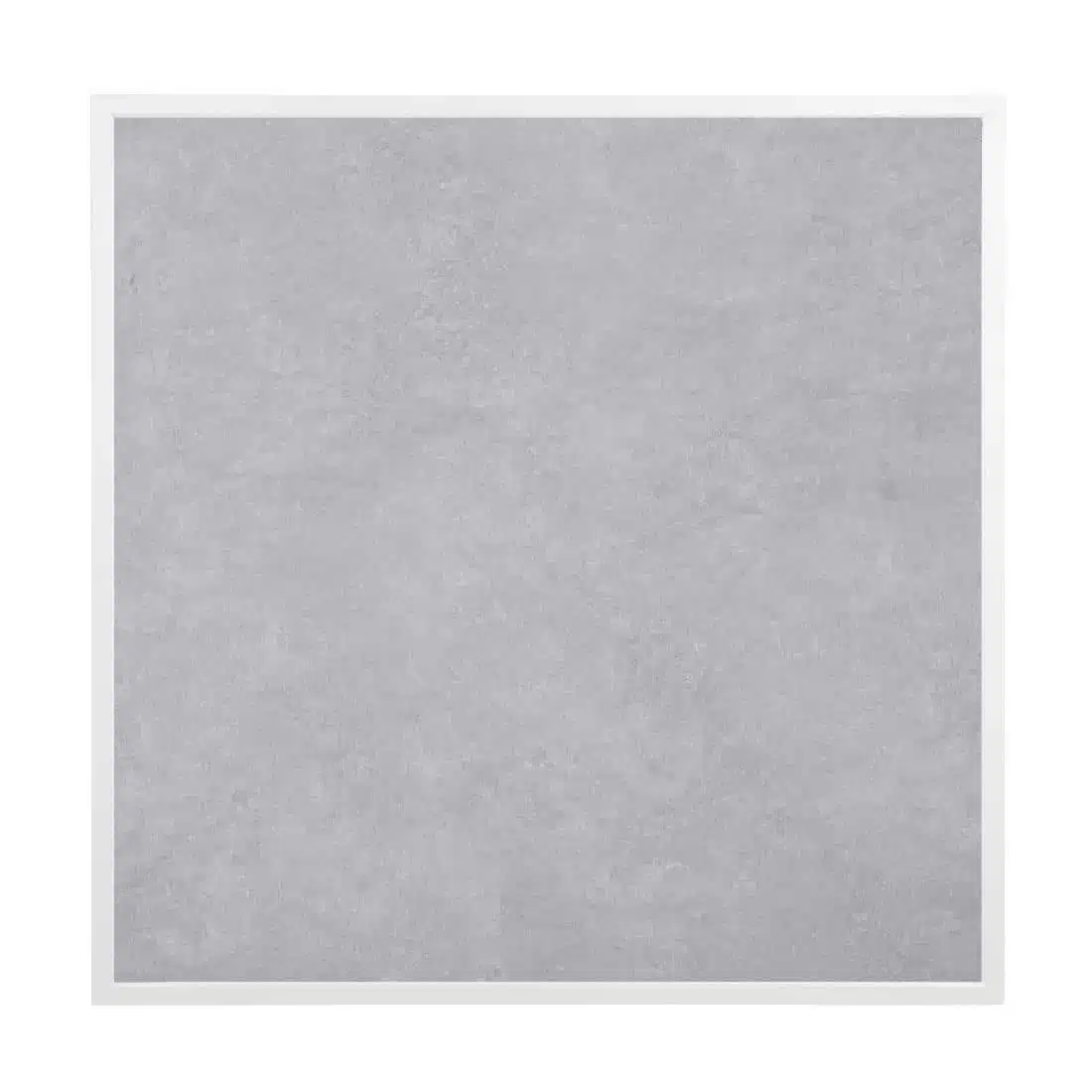 Bolero Light Grey Stone Effect Outdoor Tempered Glass Table Top White Trim 700mm - Image 2