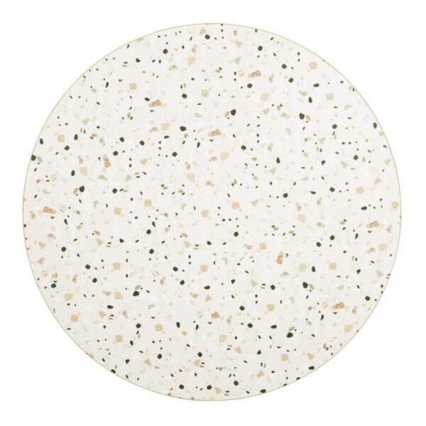 Bolero Terrazzo Style Round Table Top 600mm - Image 2