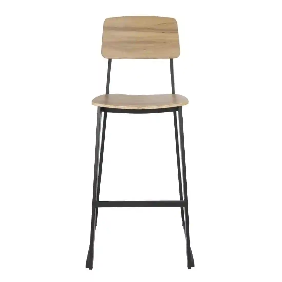 Bolero Beaufort Wooden Interior High Stools (Pack of 2) - Image 2
