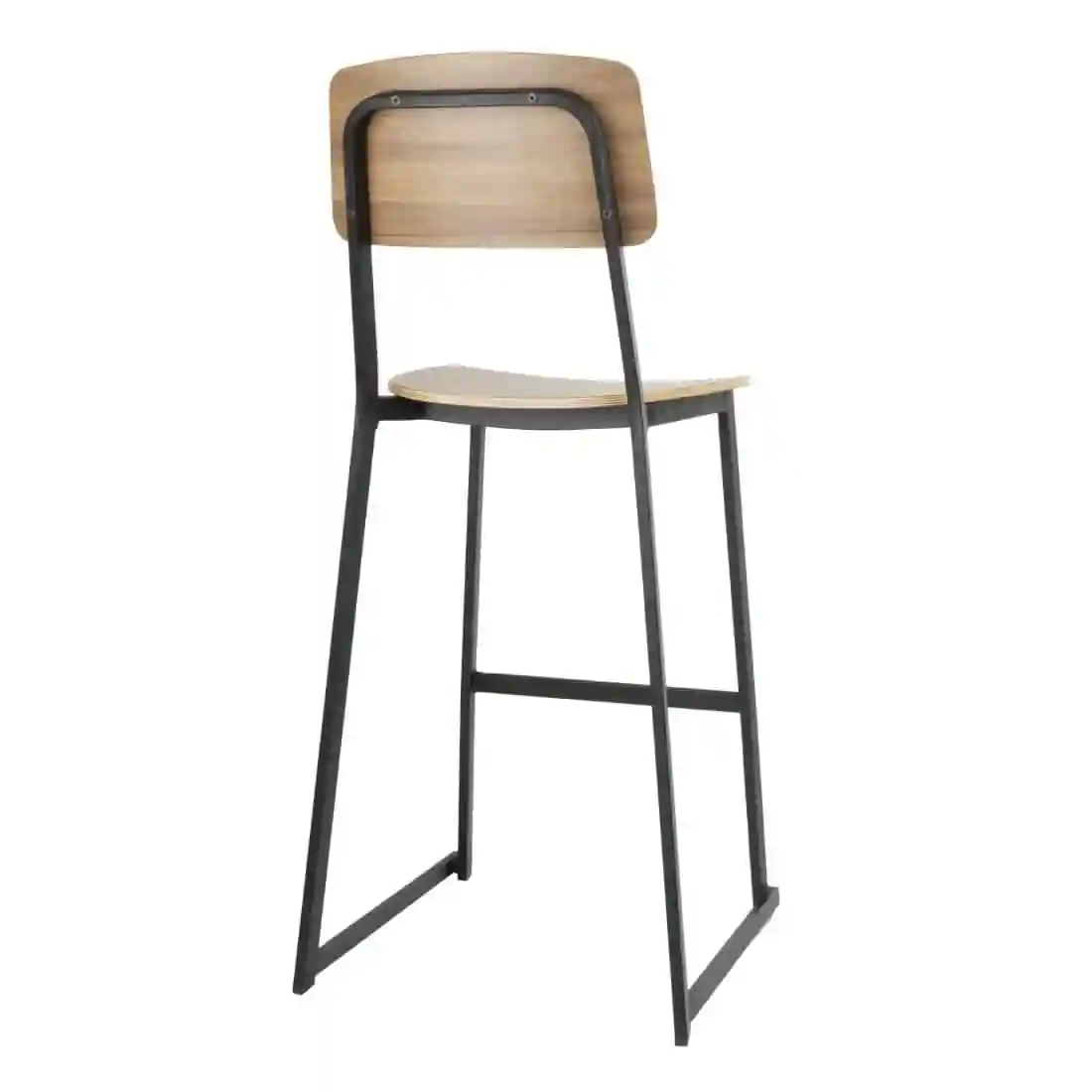 Bolero Beaufort Wooden Interior High Stools (Pack of 2) - Image 4