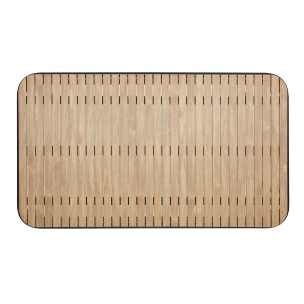 Bolero Santorini Rectangular Table Wood Effect 1400mm - Image 3