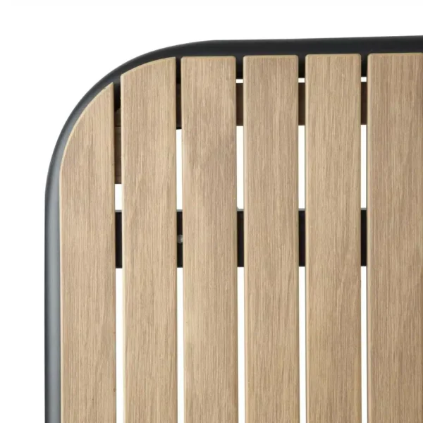 Bolero Santorini Rectangular Table Wood Effect 1400mm - Image 4