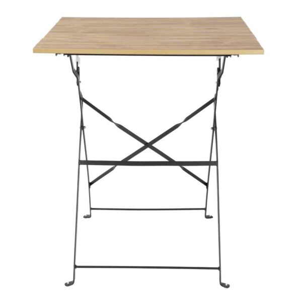 Bolero Perth Pavement Style Square Table Wood Effect - Image 2