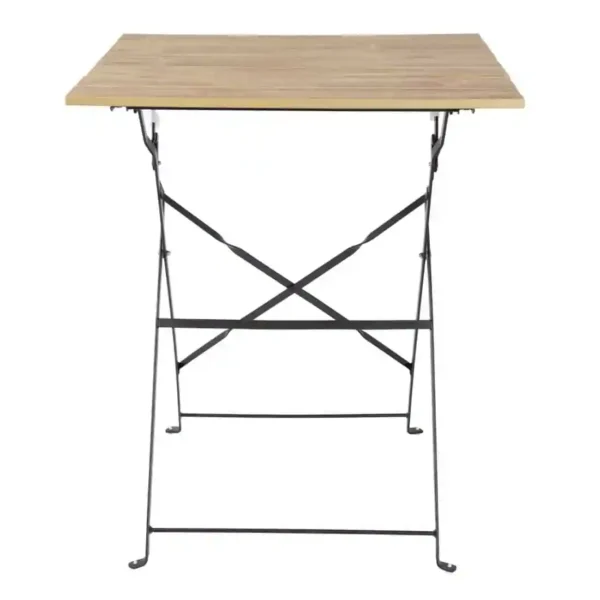 Bolero Perth Pavement Style Square Table Wood Effect - Image 2