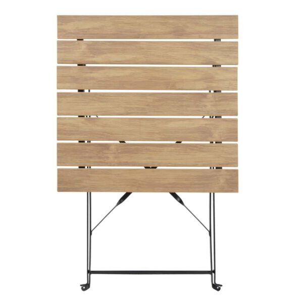Bolero Perth Pavement Style Square Table Wood Effect - Image 3