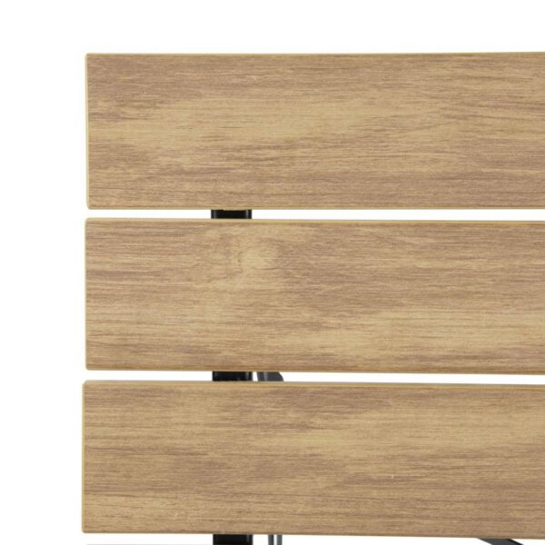 Bolero Perth Pavement Style Square Table Wood Effect - Image 4