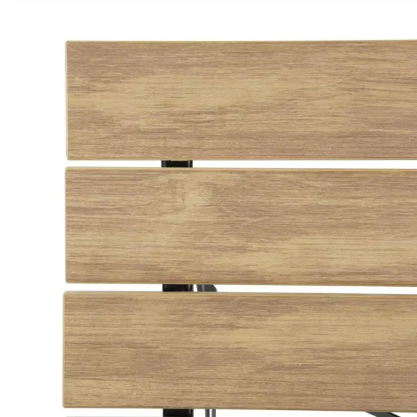 Bolero Perth Pavement Style Square Table Wood Effect - Image 4
