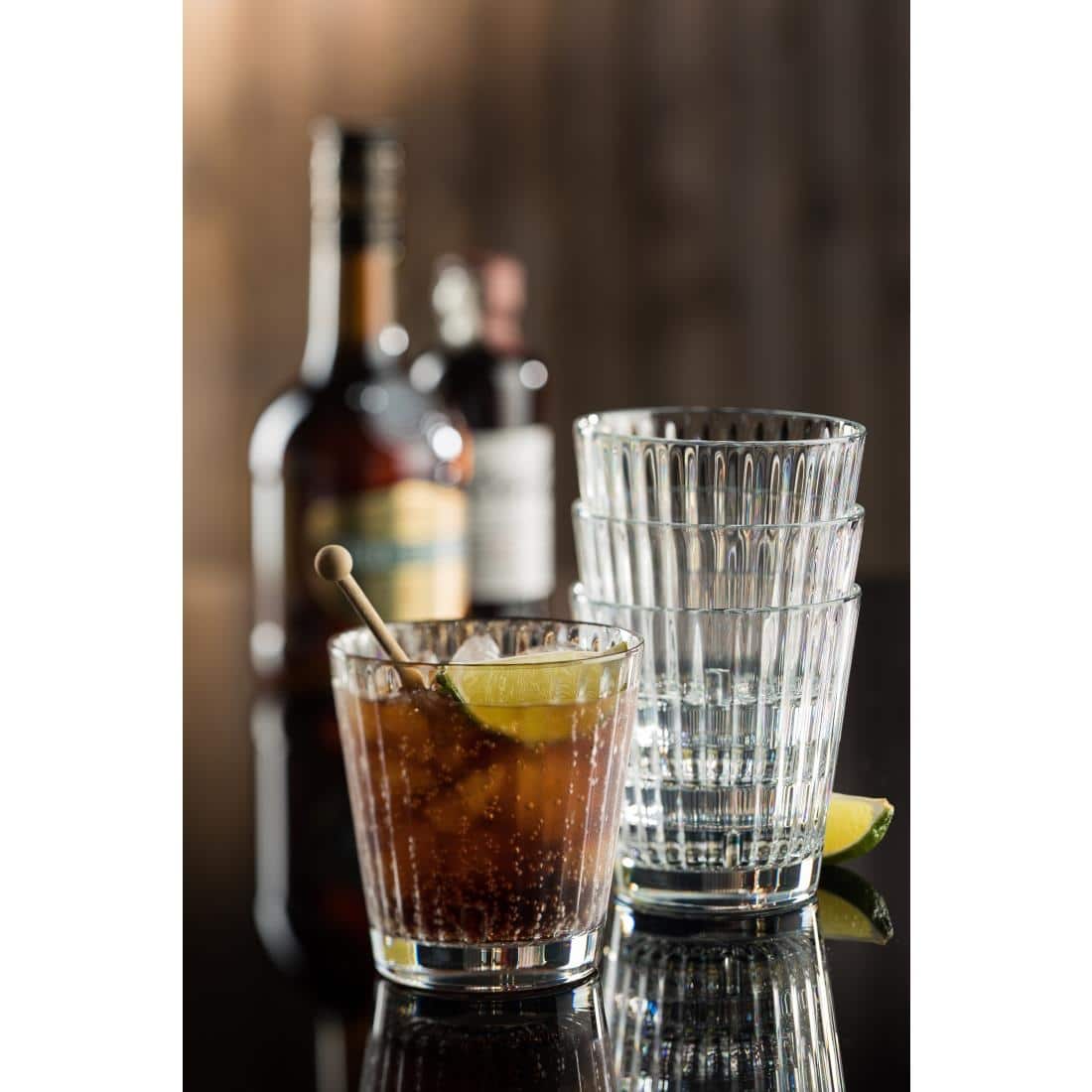 Utopia Lucent Lined Stacking Tumblers 340ml (6 Pack) - Image 3