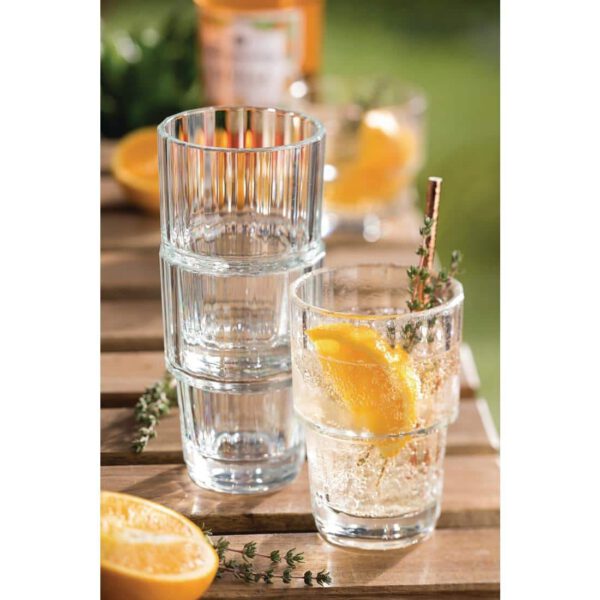 Utopia Lucent Nepal Stacking Tumblers 310ml (6 Pack) - Image 3
