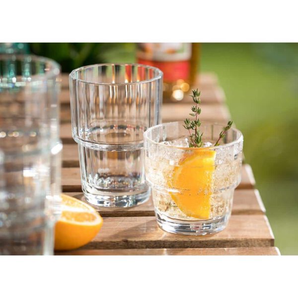 Utopia Lucent Nepal Stacking Tumblers 310ml (6 Pack) - Image 4