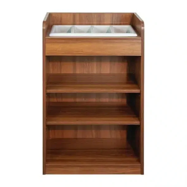 Cutlery Stand Walnut Finish - Image 1