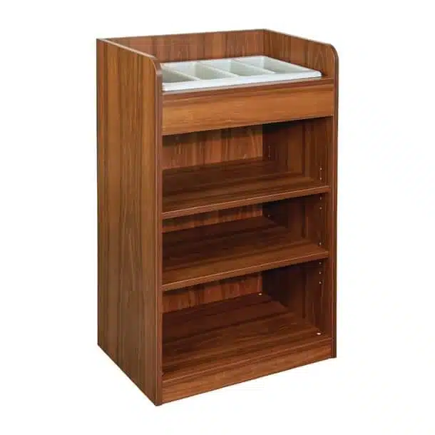 Cutlery Stand Walnut Finish - Image 2