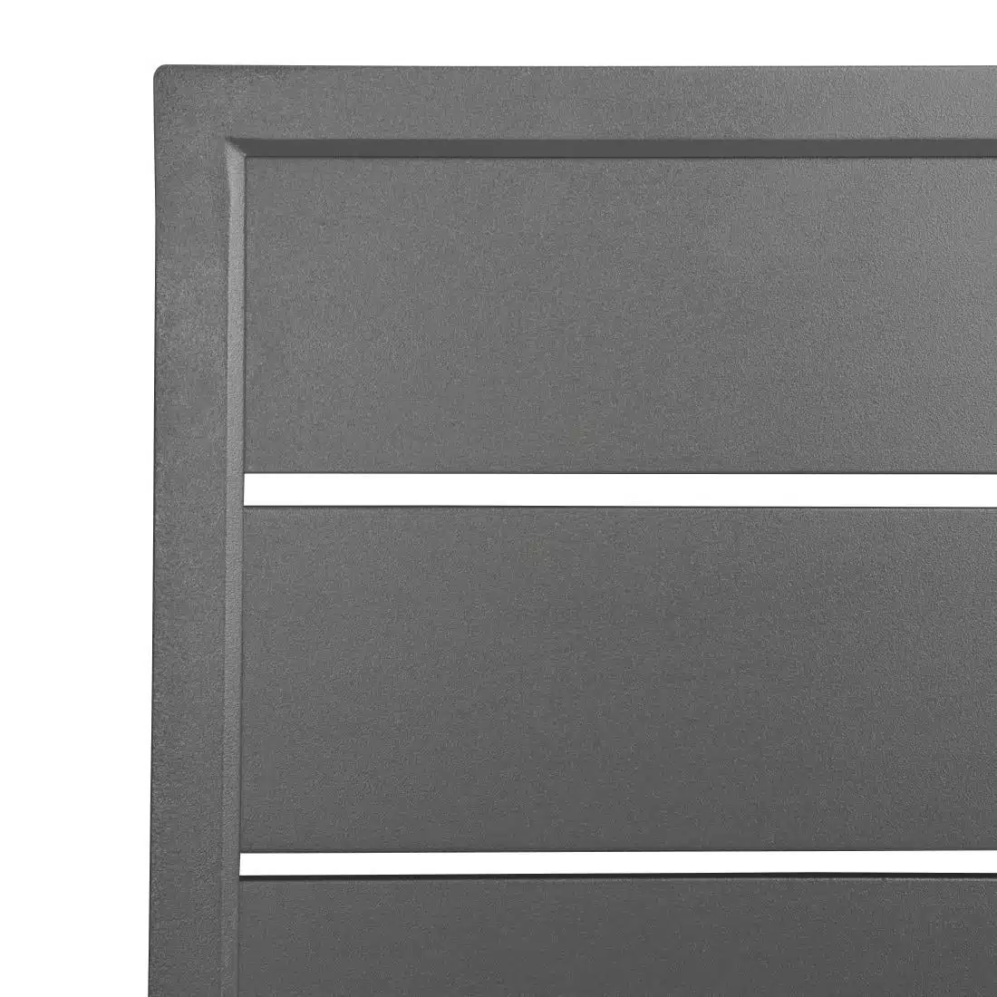 Bolero Aluminium Square Table Top Dark Grey 700mm - Image 4