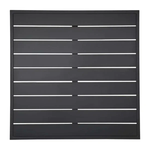 Bolero Aluminium Square Table Top Black 700mm - Image 1