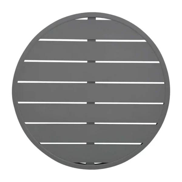 Bolero Aluminium Round Table Top Dark Grey 580mm - Image 1