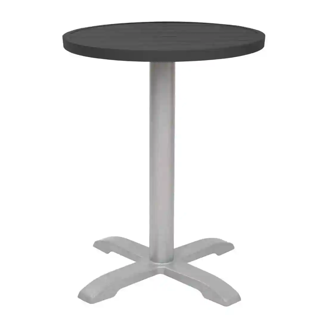 Bolero Aluminium Round Table Top Black 580mm - Image 3