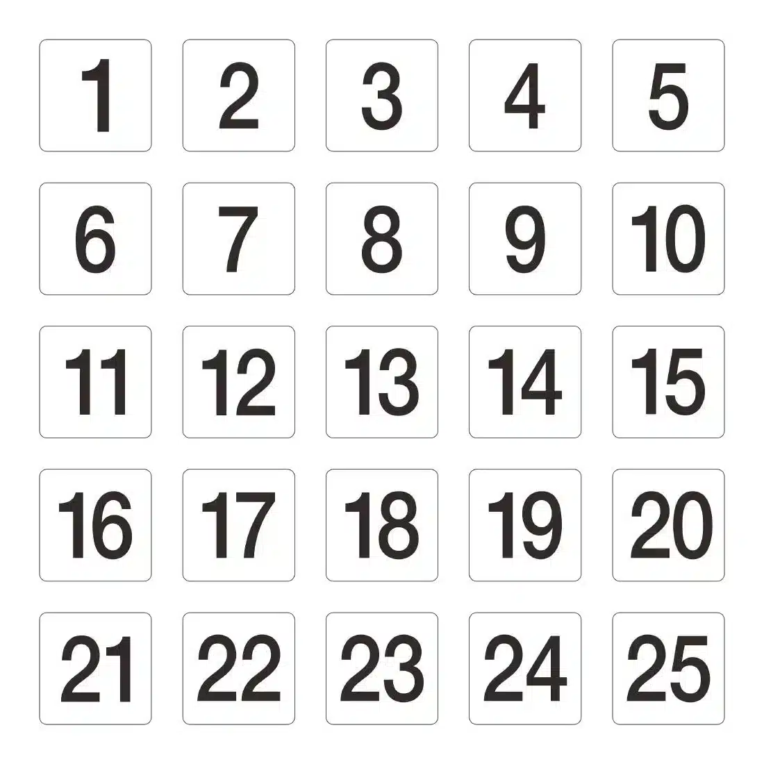 Plastic Table Number Inserts - Image 4
