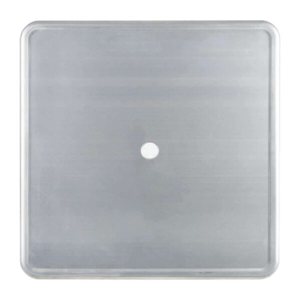 Bolero Bistro Galvanised Steel Square Table 668mm (Single) - Image 4
