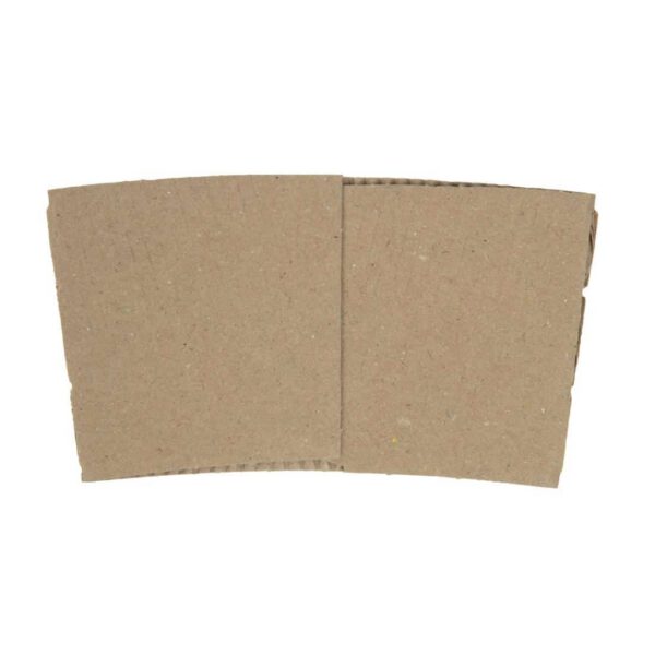 Fiesta Compostable Corrugated Cup Sleeves for 12/16oz Cups (Pack of 1000) - Image 3