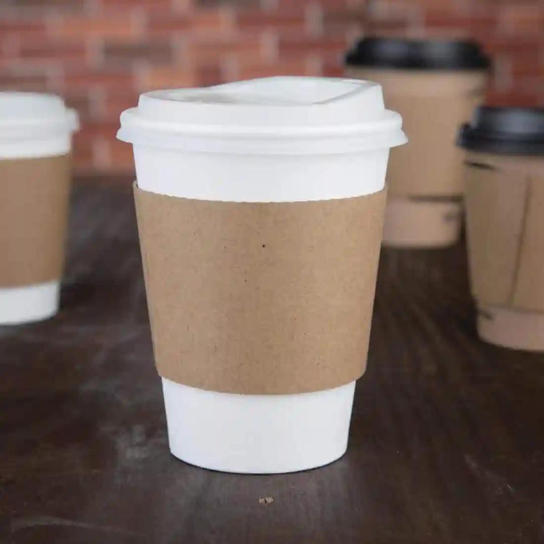 Fiesta Compostable Corrugated Cup Sleeves for 12/16oz Cups (Pack of 1000) - Image 11